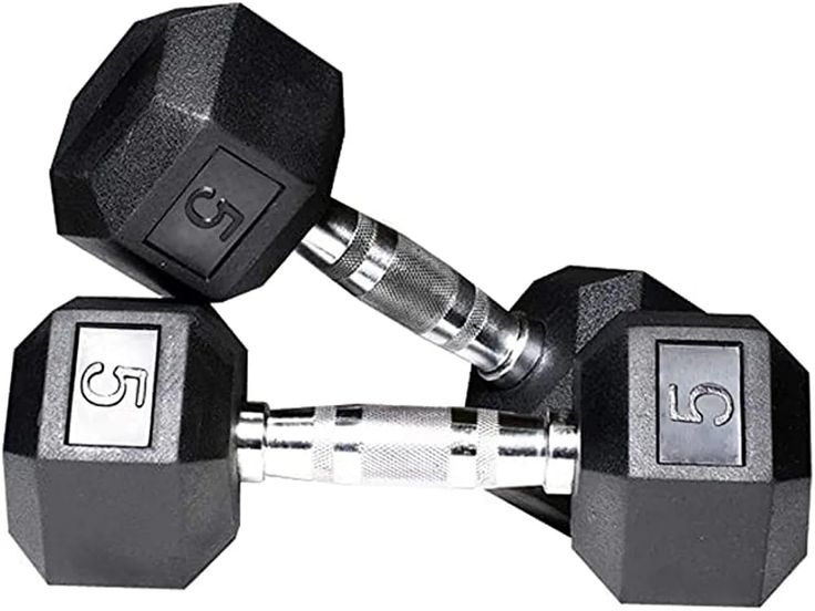 5kg Hexagonal Dumbbells