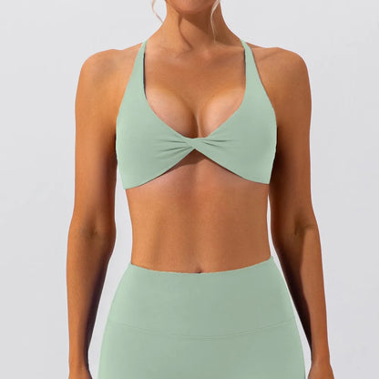 Cross Back Sports Bra Women's Fitness Bra Quick Drying