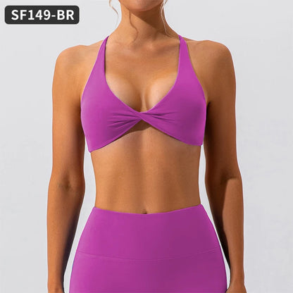 Cross Back Sports Bra Women's Fitness Bra Quick Drying