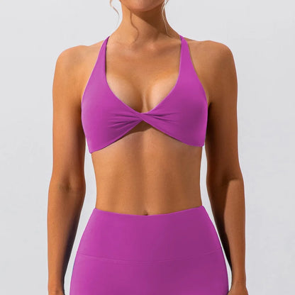 Cross Back Sports Bra Women's Fitness Bra Quick Drying