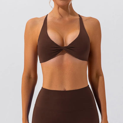 Cross Back Sports Bra Women's Fitness Bra Quick Drying