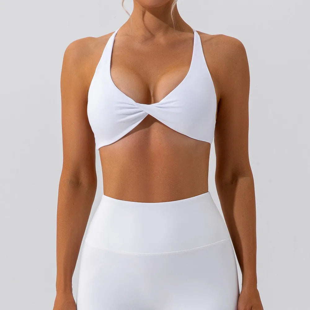 Cross Back Sports Bra Women's Fitness Bra Quick Drying