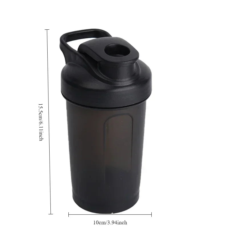 300ML Portable Transparent Leakproof Scale Protein Powder Shaker Bottle Gym Outdoor Sports Enthusiasts Fitness Accessories