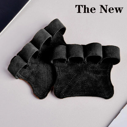 Leather Weight Dumbell Lifting Pull Ups Training Gloves Palm Protection Women Men Fitness Sports Gymnastics Grips