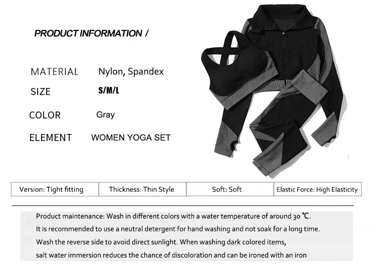 2/3Pcs Women's Active wear Sets