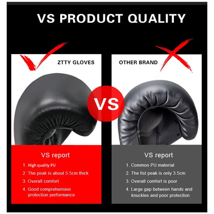Boxing Gloves Professional Adult Muay Thai Fighting Gloves Men and Women