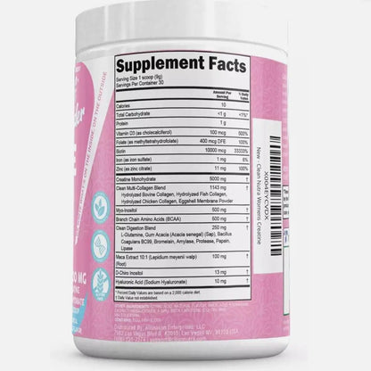 WOMENS CREATINE Monohydrate Powder Creatine Monohydrate + BCAA Powder Myo-Inositol Collagen Biotin Hyaluronic Acid