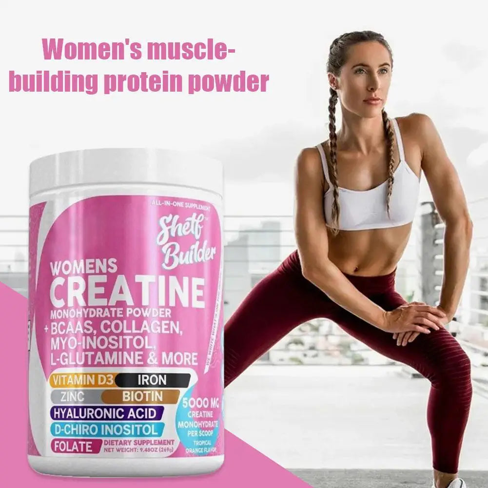 WOMENS CREATINE Monohydrate Powder Creatine Monohydrate + BCAA Powder Myo-Inositol Collagen Biotin Hyaluronic Acid