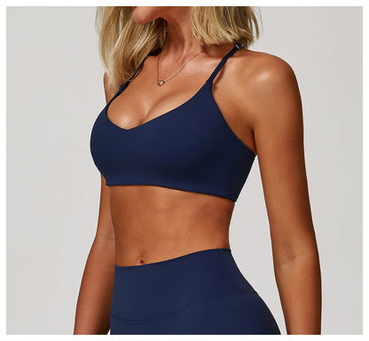 Yoga Sports Bra Women Breathable Shock Proof Gym Underwear Workout Fitness Push up Top Yoga Running Active Sportswear Vest Bra