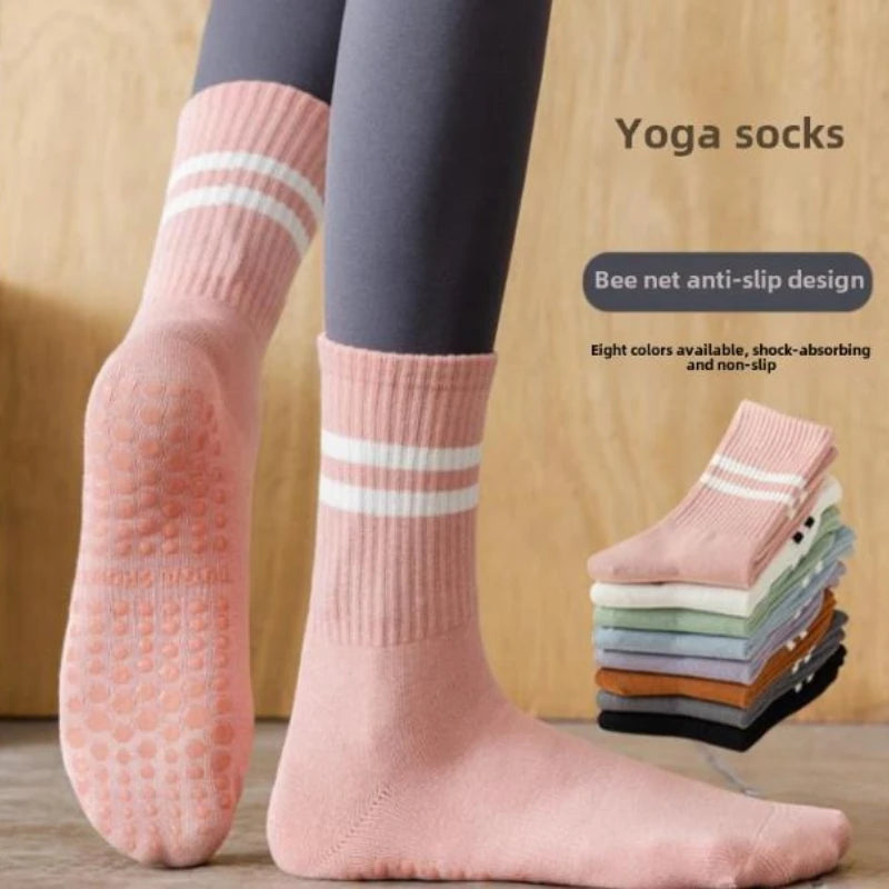 Pilates Grips Socks Non Slip 3 pairs