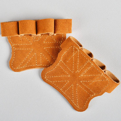 Leather Weight Dumbell Lifting Pull Ups Training Gloves Palm Protection Women Men Fitness Sports Gymnastics Grips
