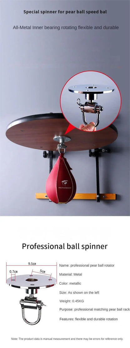 Boxing Speed Ball Pear Ball Training Speed Use Boxing Ball Mat Pattern Black Punching Balls Can Be Matched with A Spinner