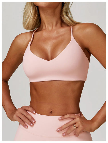 Yoga Sports Bra Women Breathable Shock Proof Gym Underwear Workout Fitness Push up Top Yoga Running Active Sportswear Vest Bra