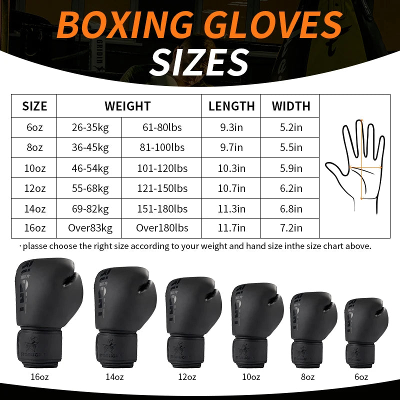 Boxing Gloves Professional Adult Muay Thai Fighting Gloves Men and Women
