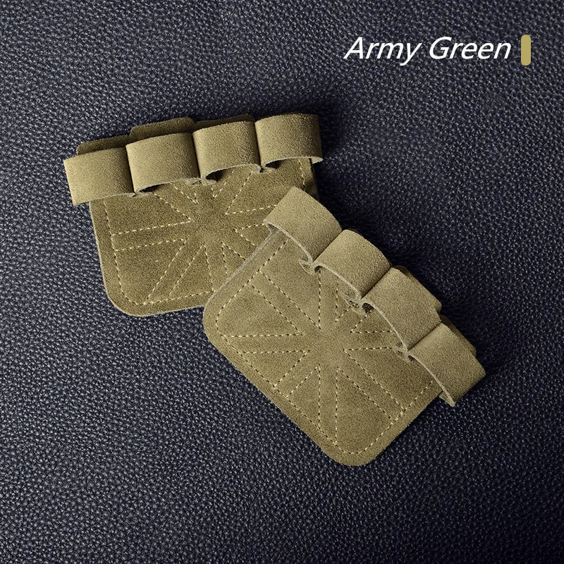 Leather Weight Dumbell Lifting Pull Ups Training Gloves Palm Protection Women Men Fitness Sports Gymnastics Grips