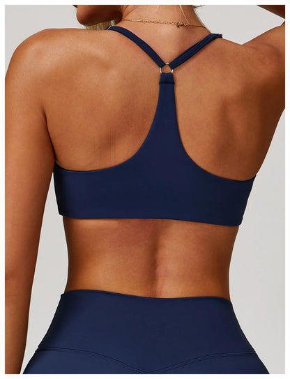 Yoga Sports Bra Women Breathable Shock Proof Gym Underwear Workout Fitness Push up Top Yoga Running Active Sportswear Vest Bra