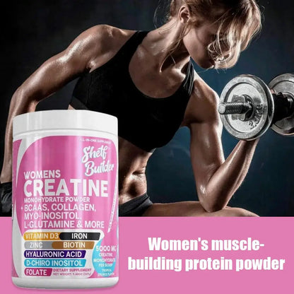 WOMENS CREATINE Monohydrate Powder Creatine Monohydrate + BCAA Powder Myo-Inositol Collagen Biotin Hyaluronic Acid