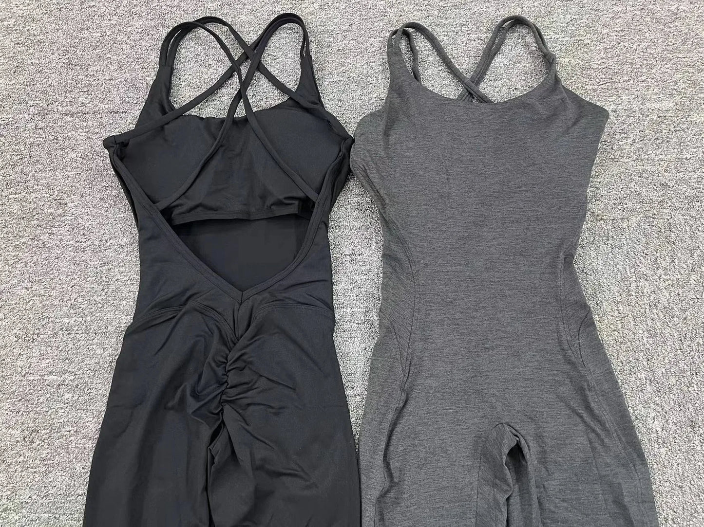 Backless Bodycon Scrunch Jumpsuit Raises Butt Women Dance Fitness