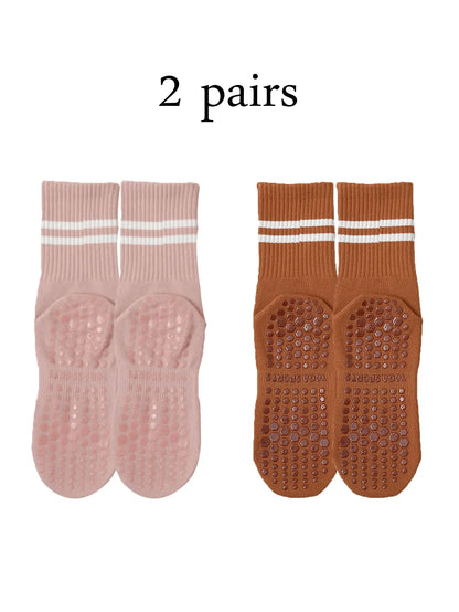 Pilates Grips Socks Non Slip 3 pairs