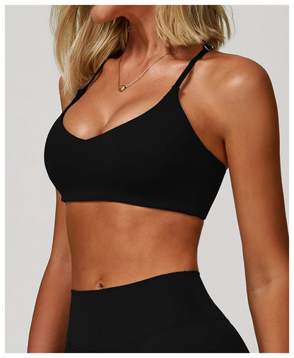 Yoga Sports Bra Women Breathable Shock Proof Gym Underwear Workout Fitness Push up Top Yoga Running Active Sportswear Vest Bra