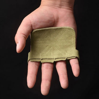 Leather Weight Dumbell Lifting Pull Ups Training Gloves Palm Protection Women Men Fitness Sports Gymnastics Grips