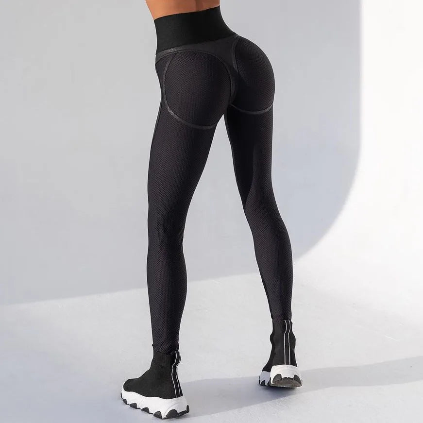 Women's Pants Gym Leggings Ultra-thin Mesh