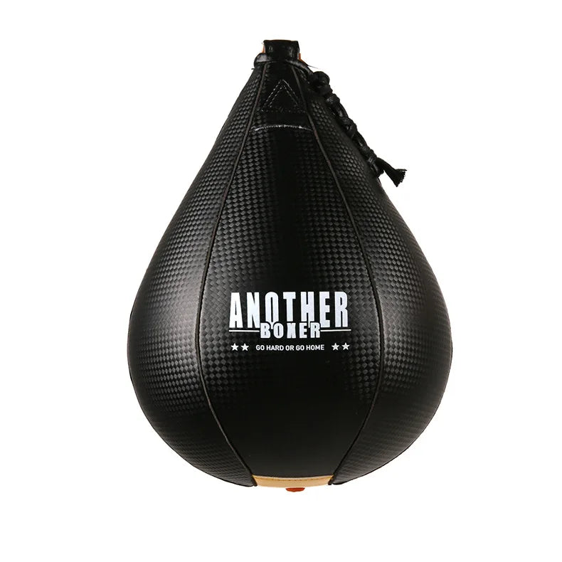 Boxing Speed Ball Pear Ball Training Speed Use Boxing Ball Mat Pattern Black Punching Balls Can Be Matched with A Spinner