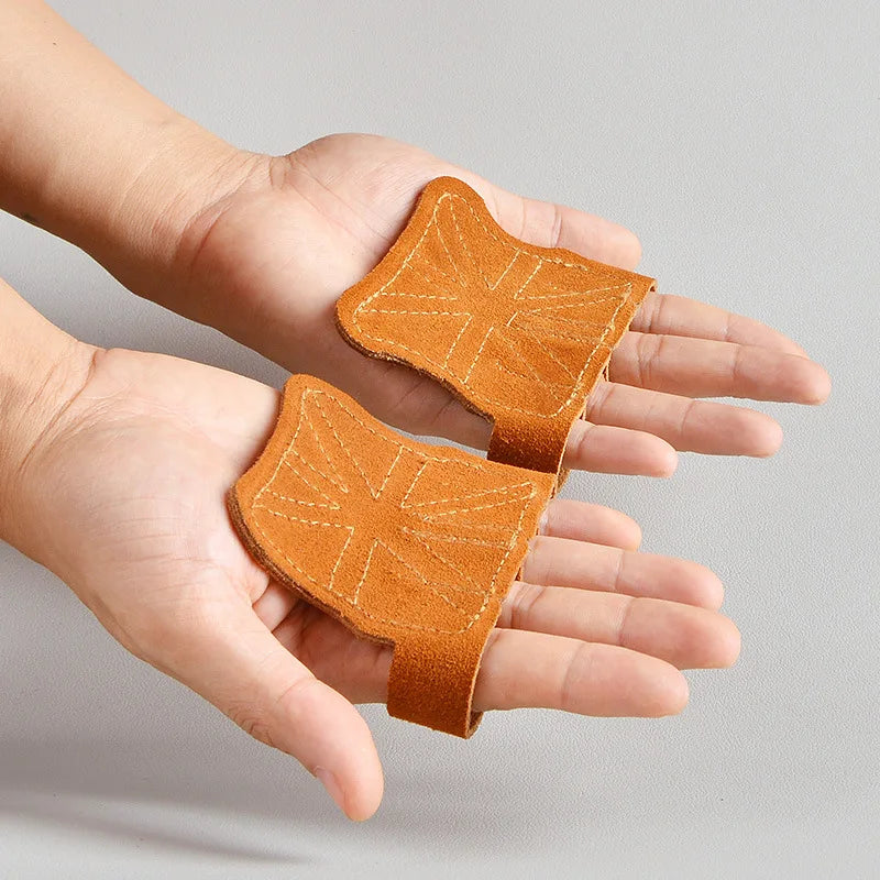Leather Weight Dumbell Lifting Pull Ups Training Gloves Palm Protection Women Men Fitness Sports Gymnastics Grips