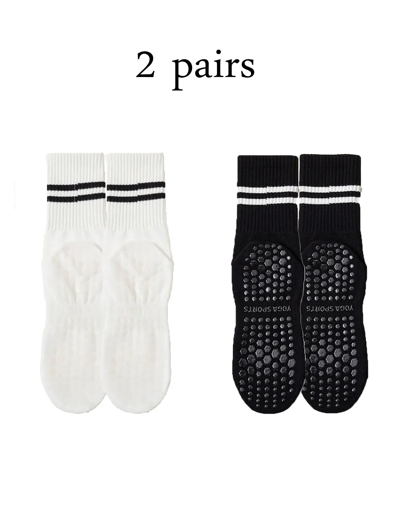 Pilates Grips Socks Non Slip 3 pairs